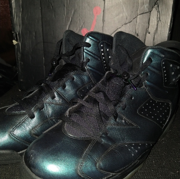 Jordans retro 6 green/black size 15 - Picture 6 of 7